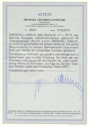 Marshall-Inseln-Einschreibebrief (6II)