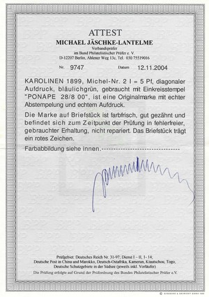 Karolinen (2I Briefstück)